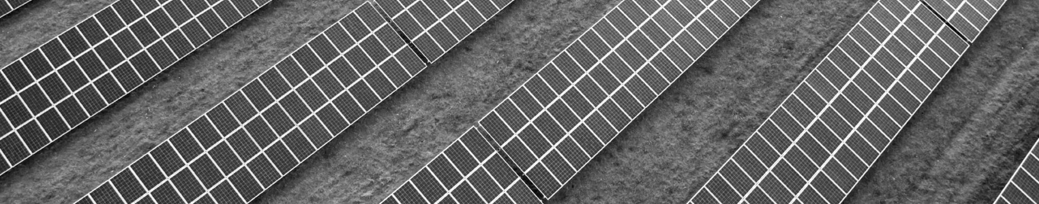 Solar array rows at scale